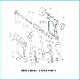 WASH DOWN GUN SPARE PARTS - RB65 E SERIES